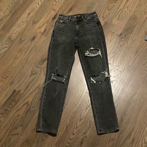 Pacsun washed black mom jeans size 22